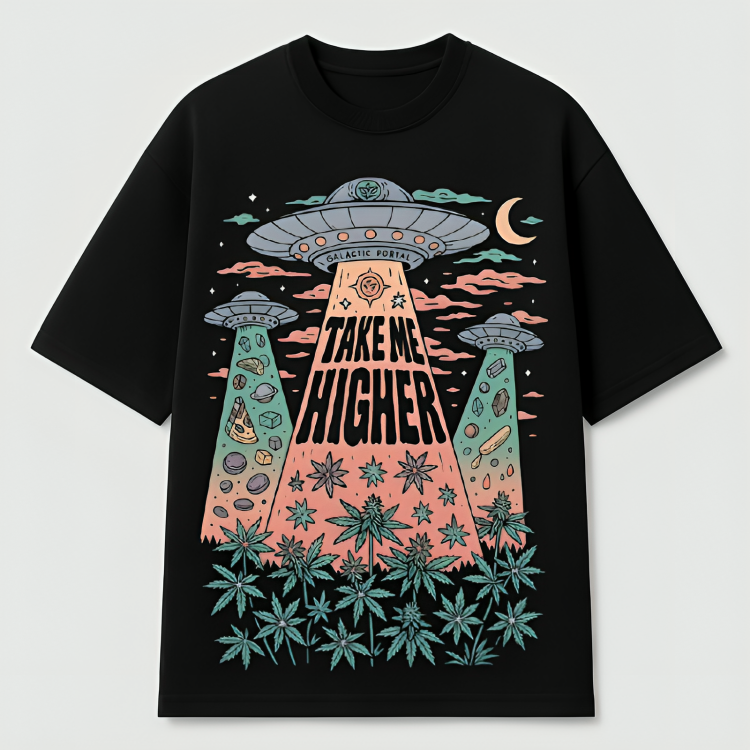 Take me higher Oversized graphic tee