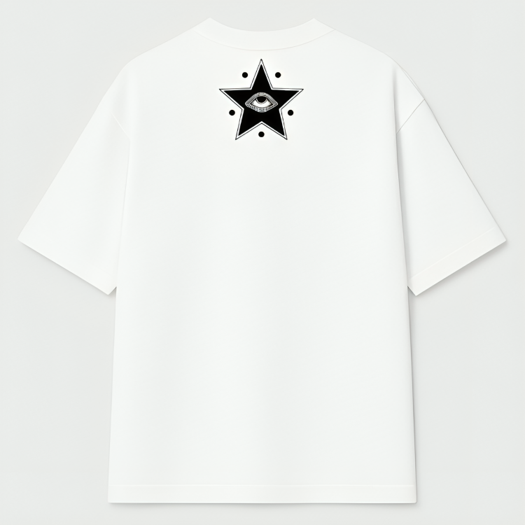 Eyes all over Oversized graphic tee