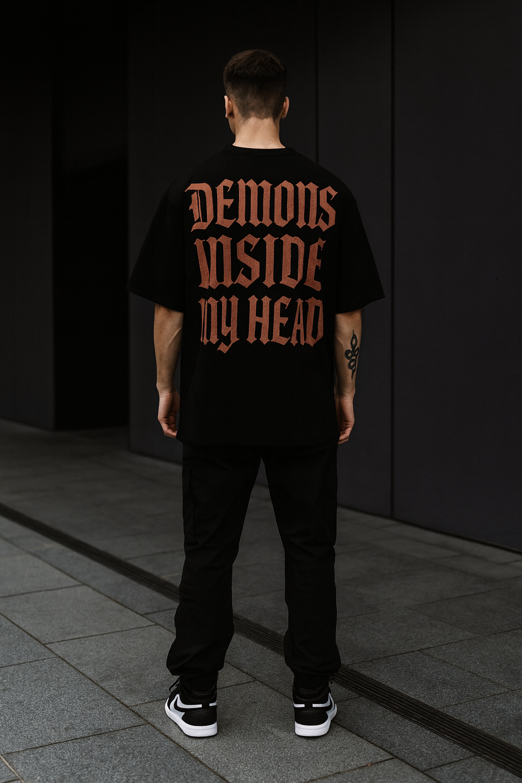 Demons inside my Head Oversized graphic tee