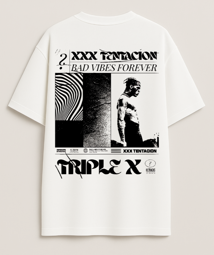 XXX tentaction Oversized graphic tee