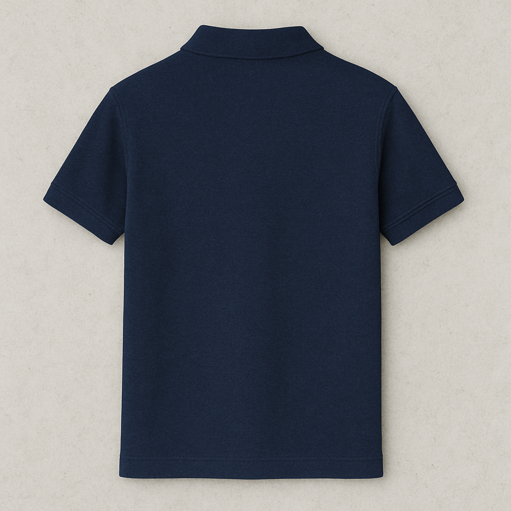 Plain Navy blue polo T-shirt