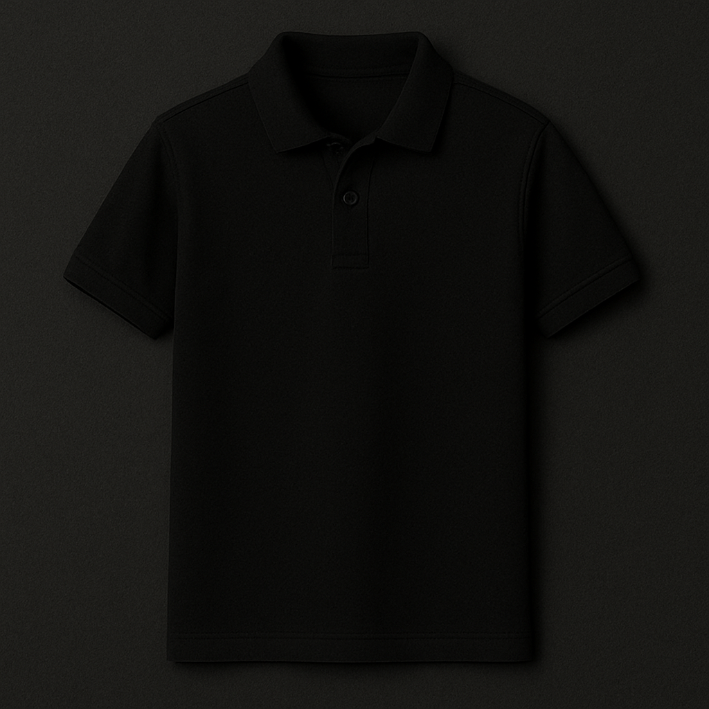 Plain Black brown polo T-shirt
