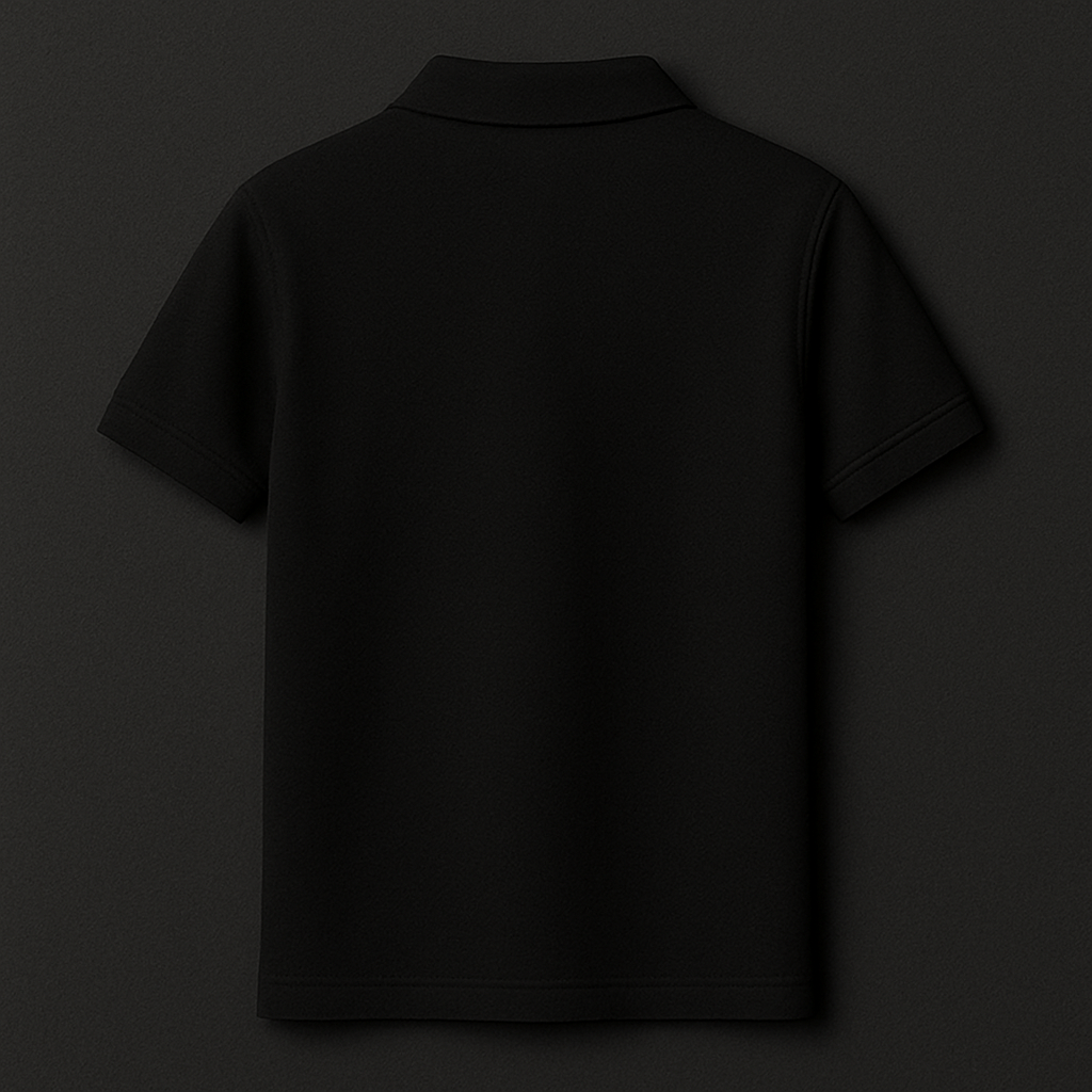 Plain Black brown polo T-shirt
