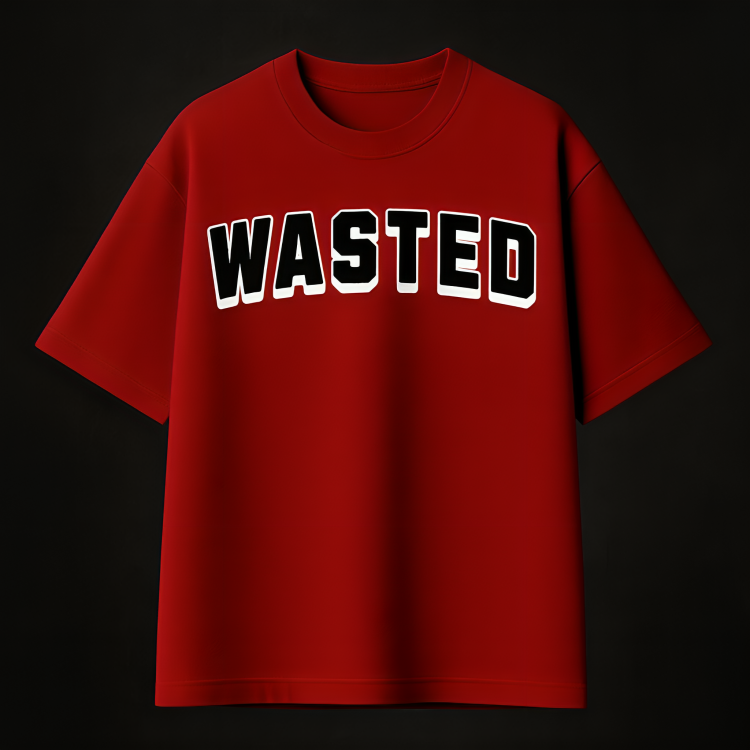 Wasted Oversized graphic teen