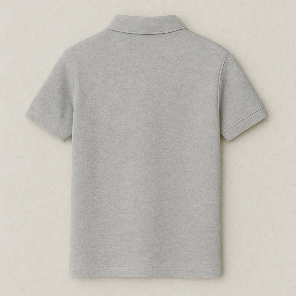 Plain Grey brown polo T-shirt
