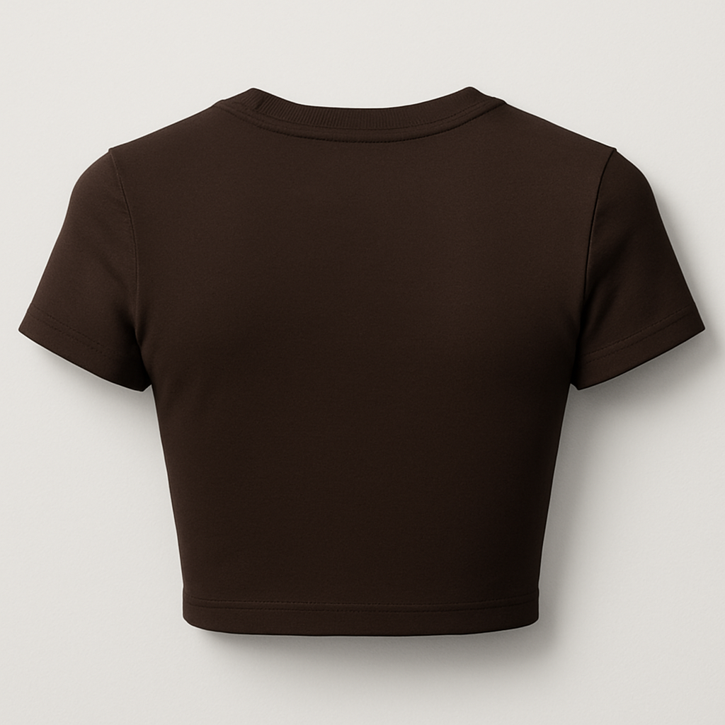 Plain Brown crop top