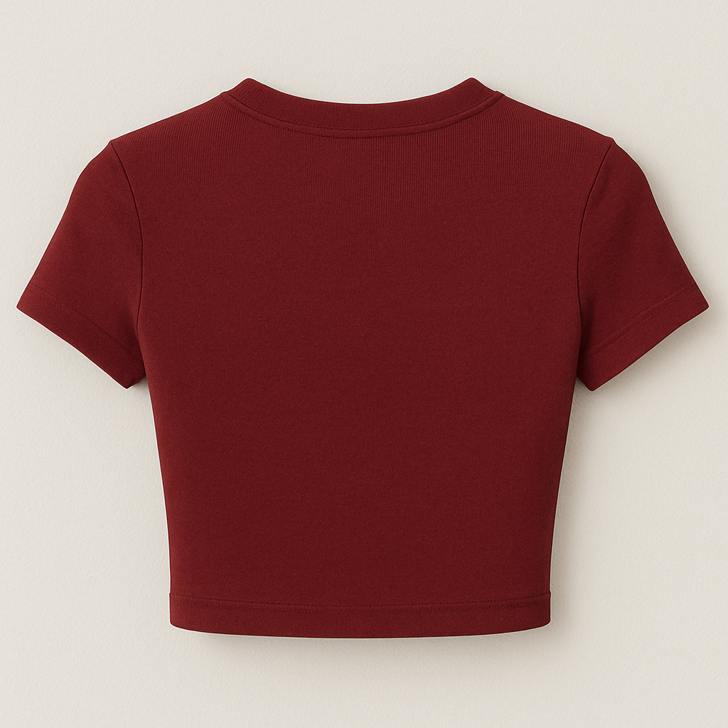Plain Burgundy crop top
