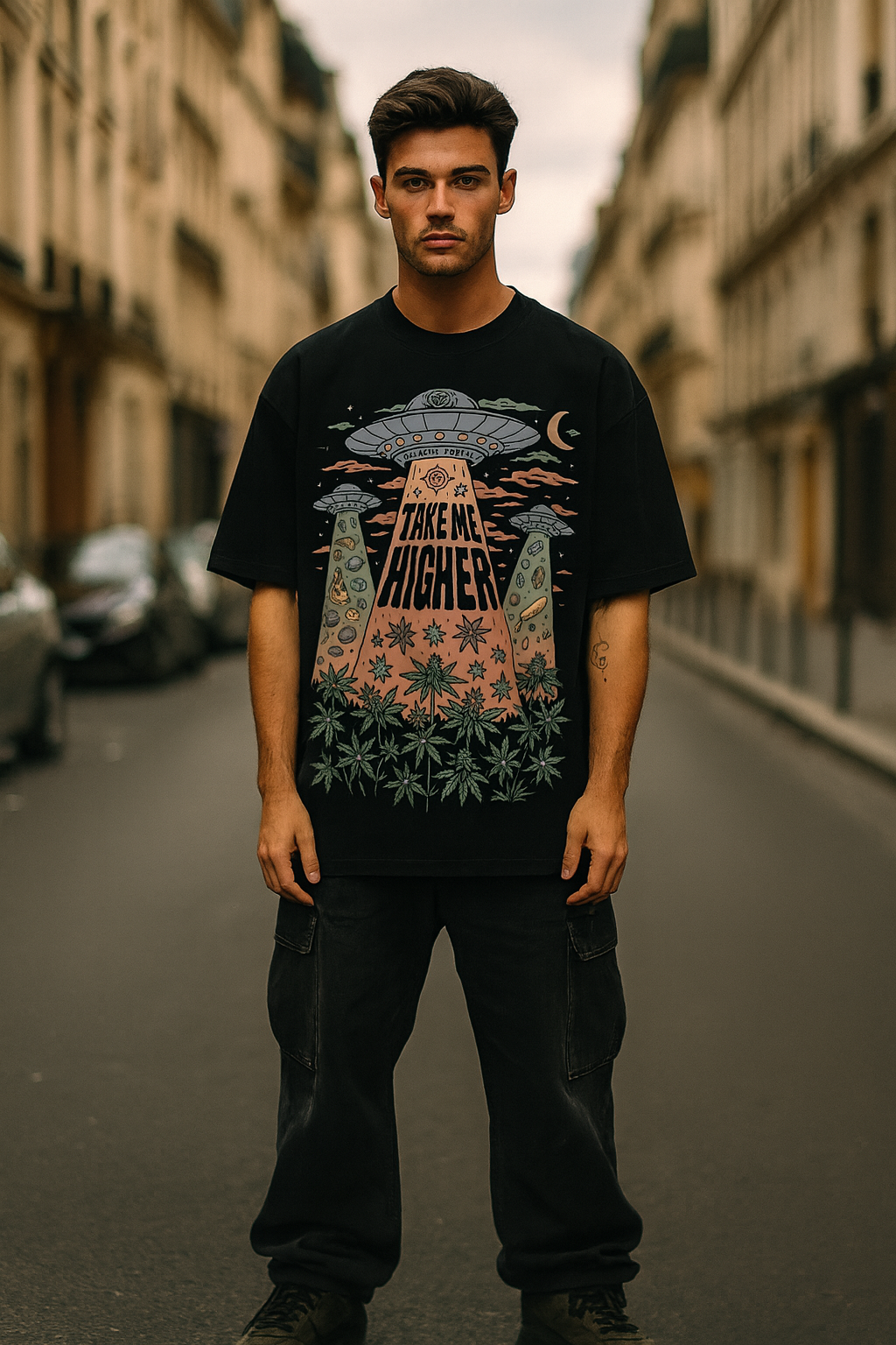 Take me higher Oversized graphic tee