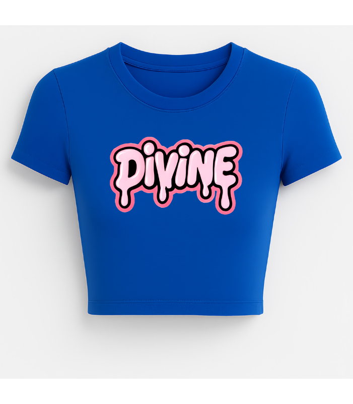 Divine Graphic crop top