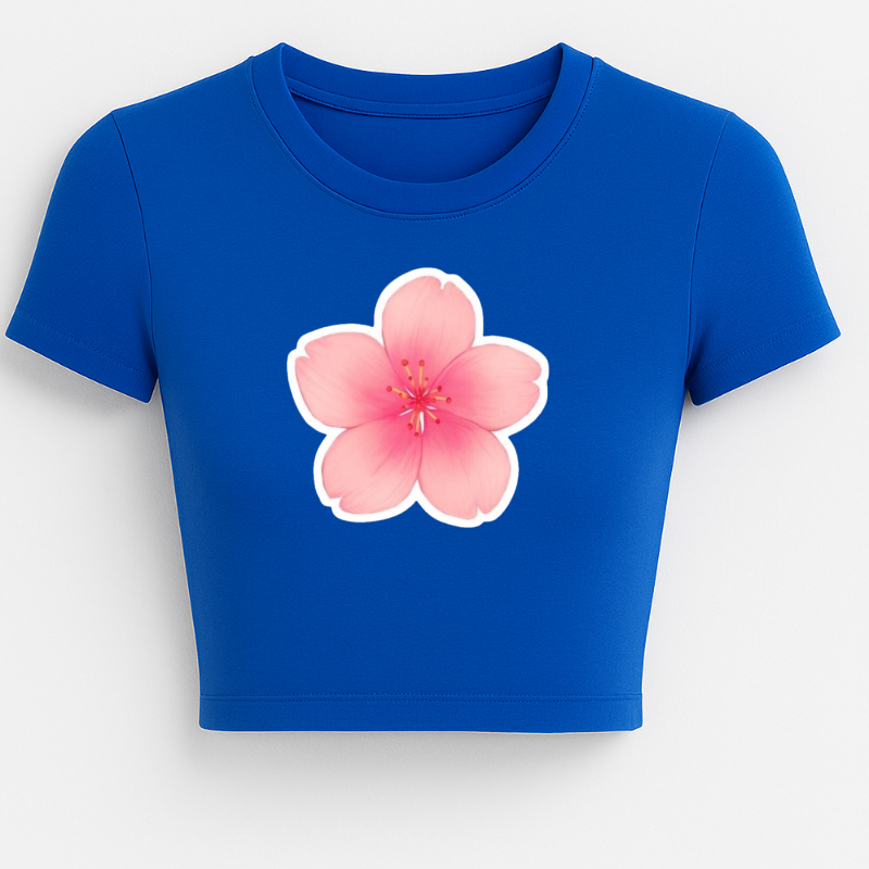 Flower graphic crop top