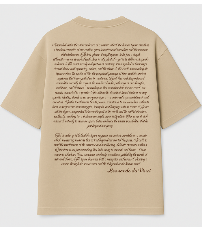 Vitruvian man Oversized graphic teen