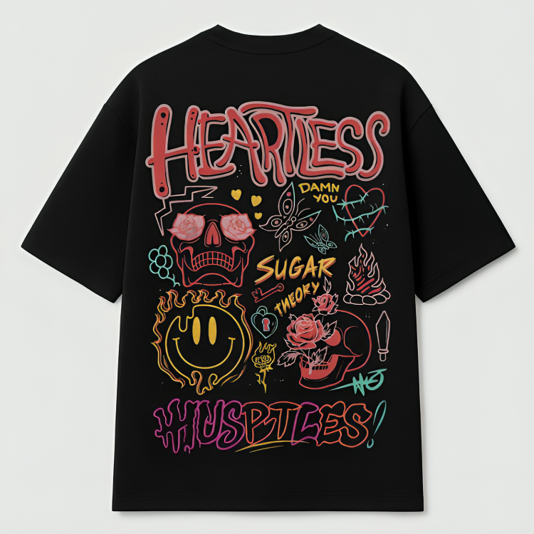 Heartless Oversized graphic tee
