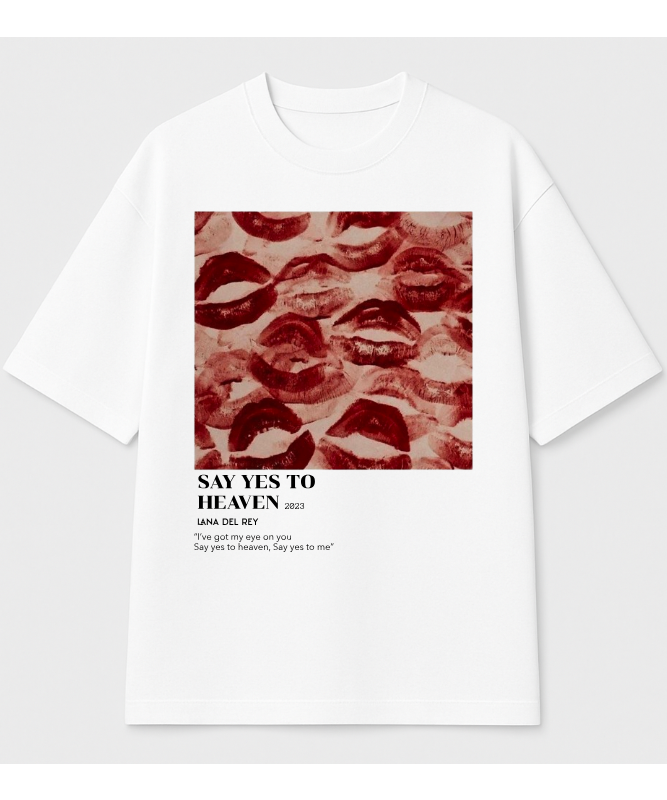 Say yes to Heaven Oversized graphic tee