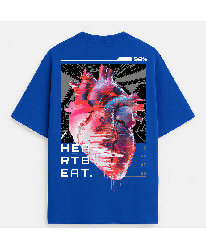 Heartbeat Oversized graphic teen