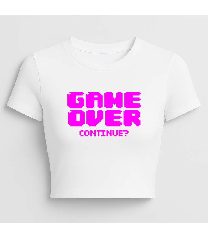 Game over Graphic crop top