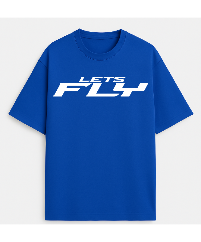 Let's fly Oversized graphic teen