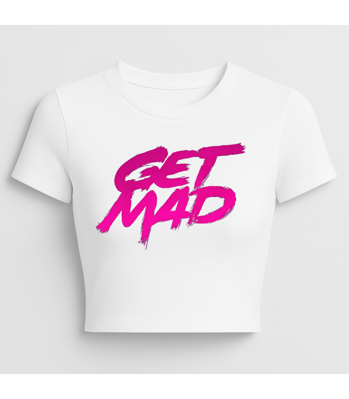 Get mad Graphic crop top