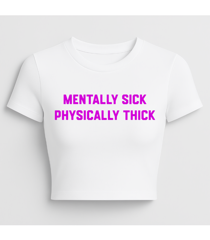 Sink n Thick Graphic crop top