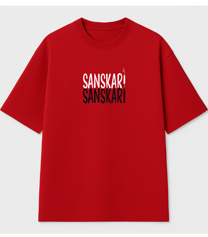 Sanskari  Oversized graphic tee
