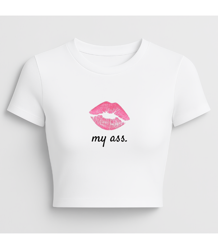 Kiss my.... Graphic crop top