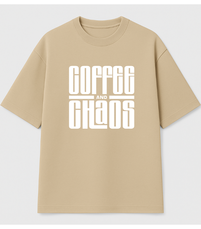 Coffee n chaos Oversized graphic teen
