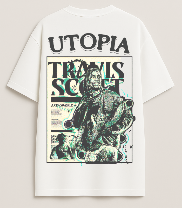 Utopia Oversized graphic tee