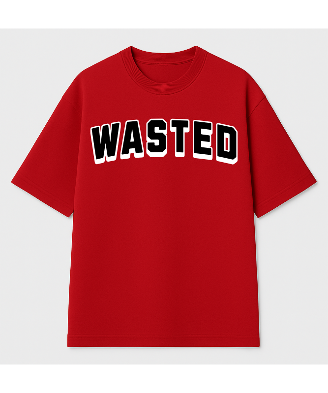 Wasted Oversized graphic teen