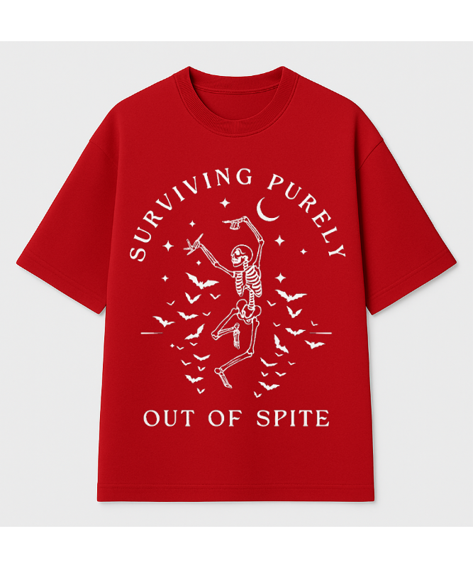 Surviving out of Spite Oversized graphic teen
