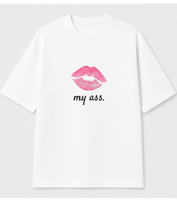 kiss my.. Oversized graphic tee