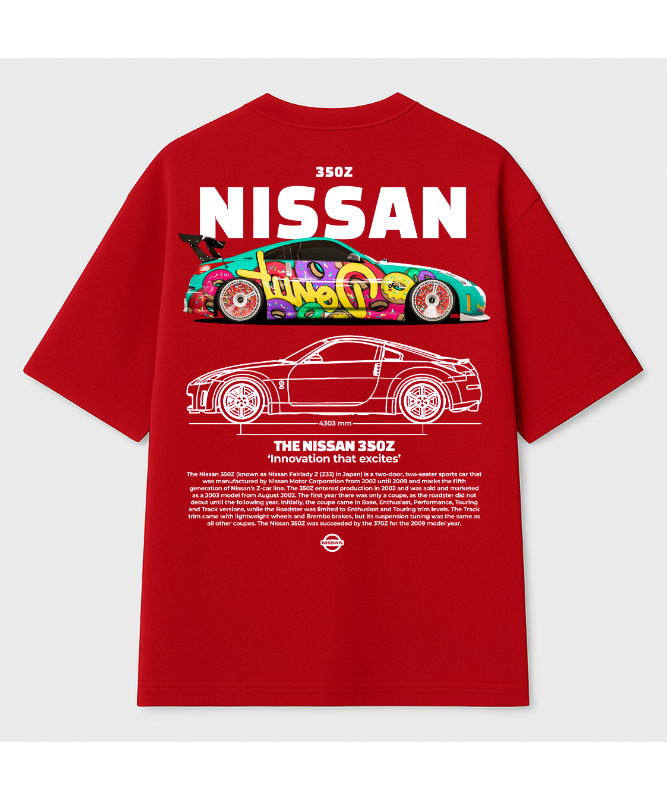 Nissan Oversized graphic tee