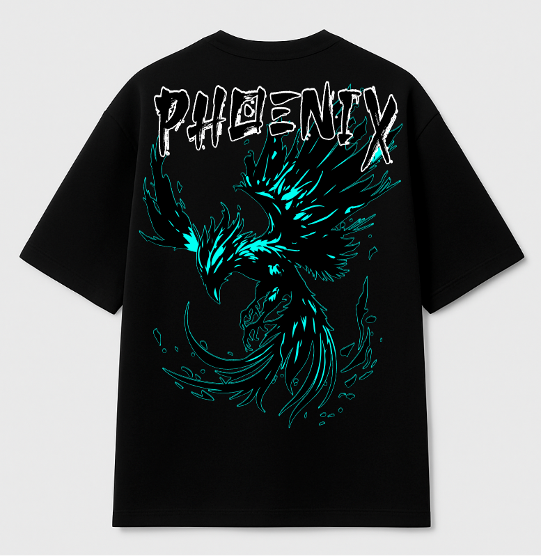 Phoenix Oversized graphic tee