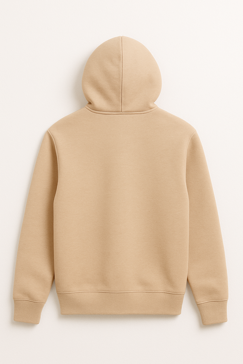 Plain beige loose fit Hoodie
