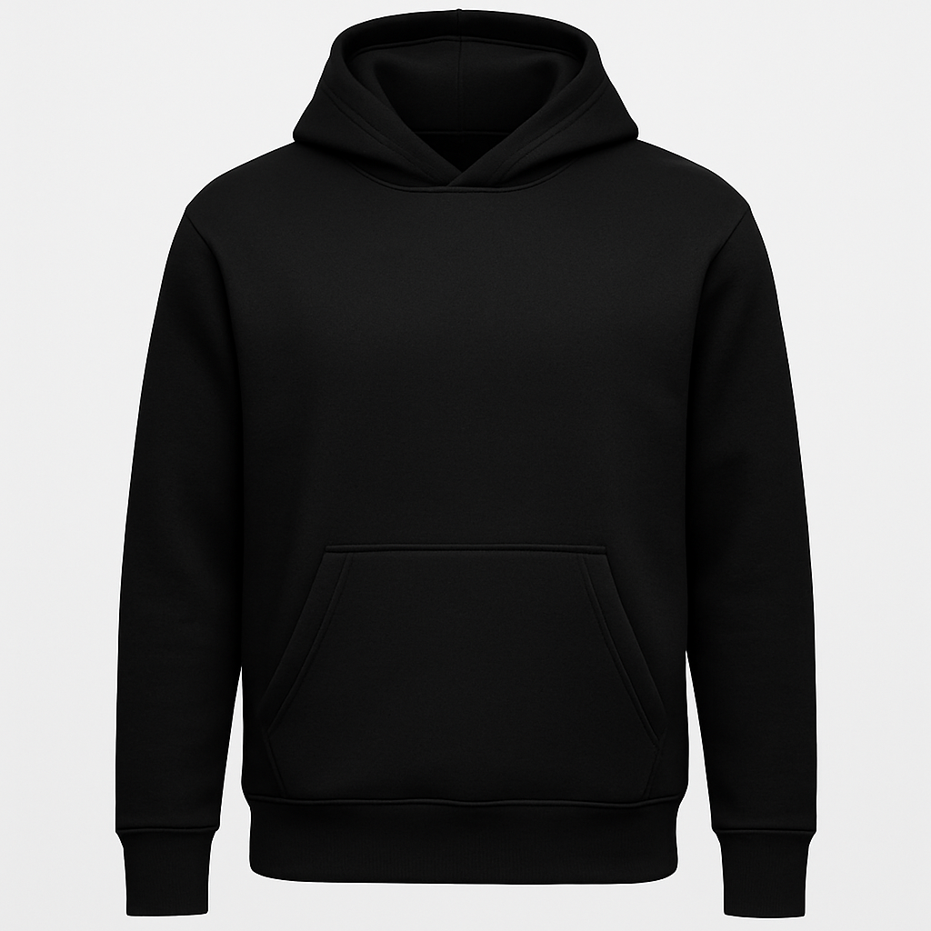 Plain Black loose fit Hoodie
