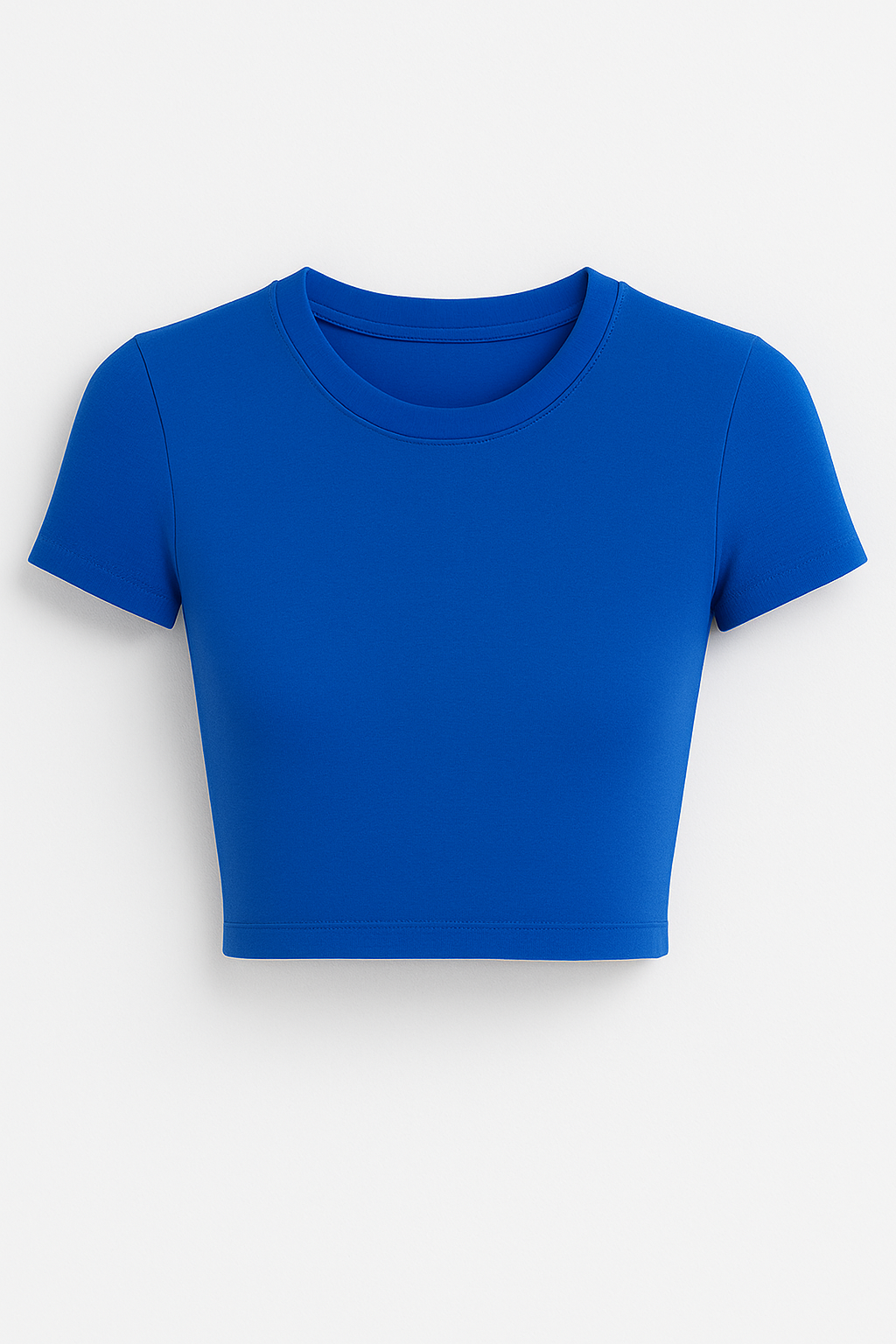 Plain Blue crop top