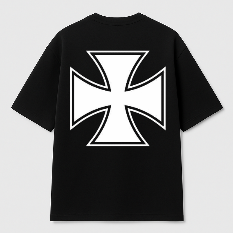 Iron cross Oversized graphic tee
