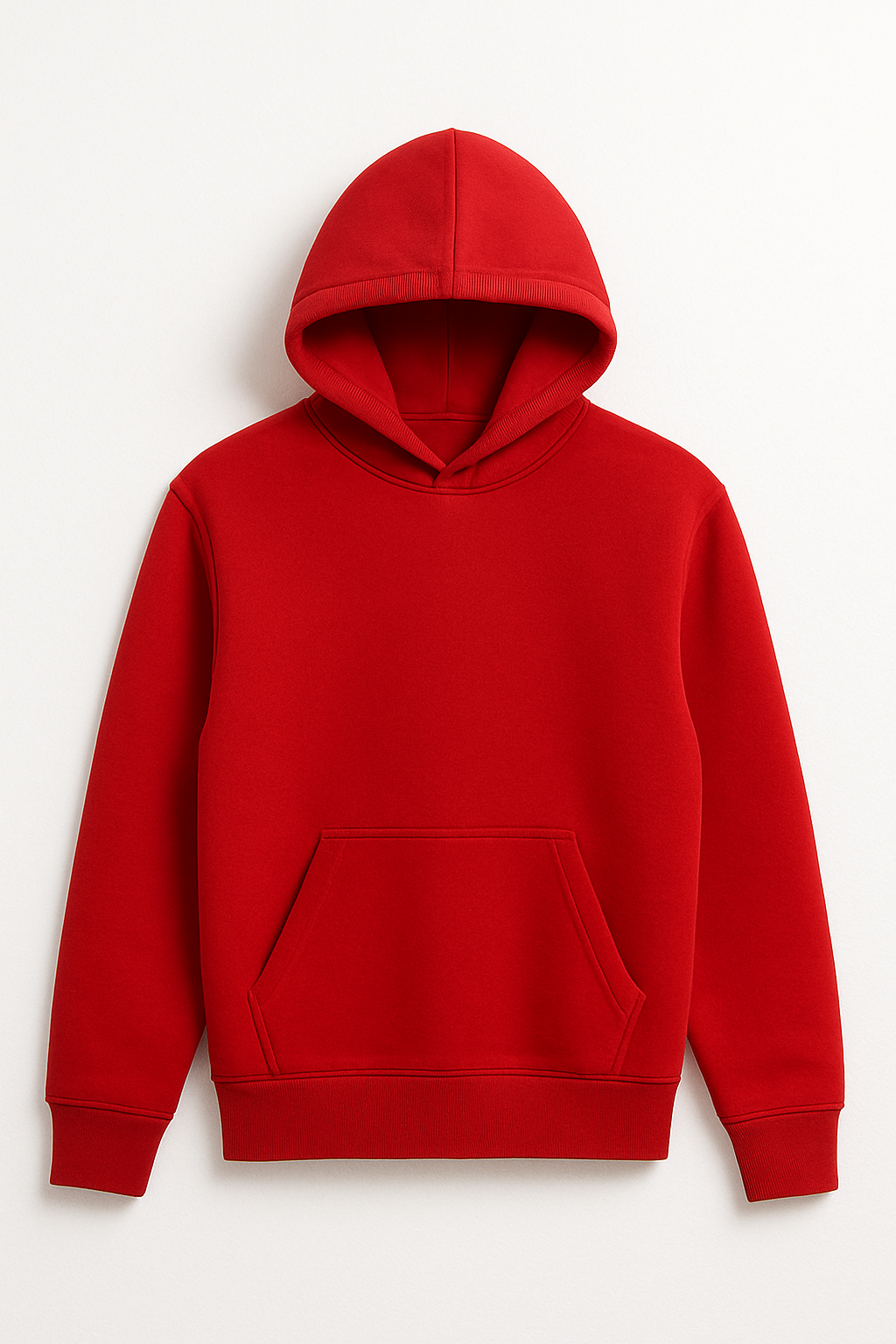 Plain Red loose fit Hoodie